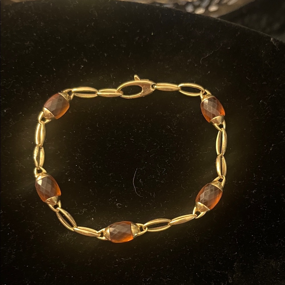 Chimento Elegant Gold and Brown Bracelet